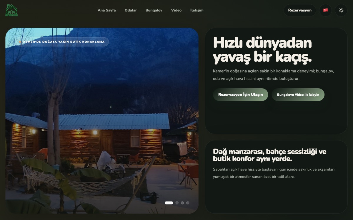 Lime Tree Houses web sitesi